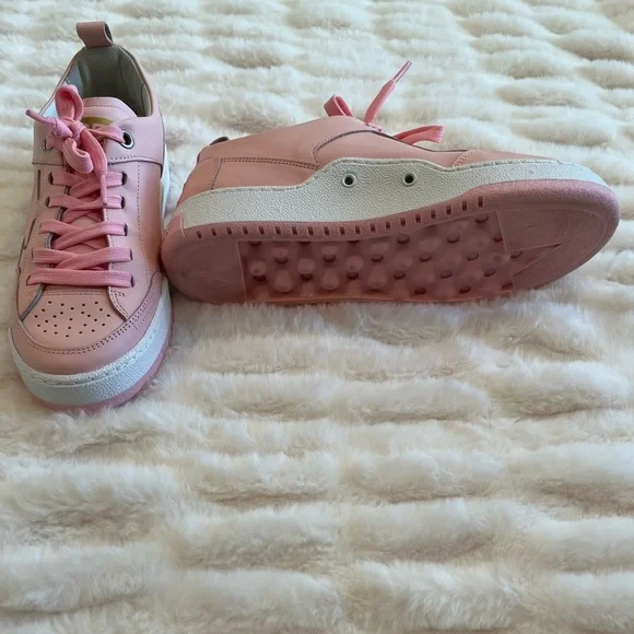 GOLDEN GOOSE Women's Perforated Leather Sneakers - Pink - Picture 4 of 15